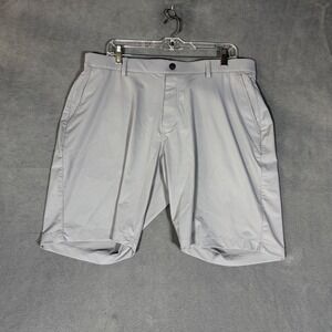 Redvanly Hanover Golf Shorts Mens XL Gray Pull On Stretch 9 Inch
